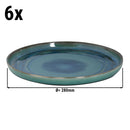 (6 pièces) MIAMI - Assiette plate - Ø 28 cm - Vert