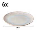 (6 pièces) LIGHT BLUE SEA - Assiette plate - Ø 225mm - Bleu
