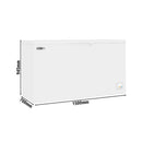 Congélateur bahut - 1500mm - 480 litres - Couvercle plastique - Séparateur inclus