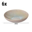 (6 pièces) LIGHT BLUE SEA - Assiette creuse - Ø 220mm - Bleu