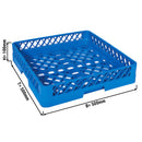 (6 pièces) Panier de base 1/1 - 500x500 mm - Bleu.