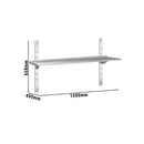 Étagère à poser PREMIUM - 1000x370mm - avec 2 étages de 0,7 m de haut