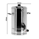 Chauffe-eau et bouilloire à vin chaud - 8 litres - 2 kW.
