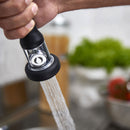 Douche à vaisselle monotrou 6000 - avec mitigeur, robinet pivotant & 2 vannes mélangeuses