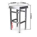 Bloc de hachage en acier inoxydable | Plastique - 500x500mm.