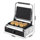 Grill de contact - 2,2 kW - rainuré en haut et en bas - Surface de cuisson : 345x235mm