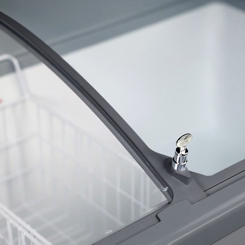 Congélateur bahut - 1320x650mm - 286 litres - Avec couvercle coulissant en verre
